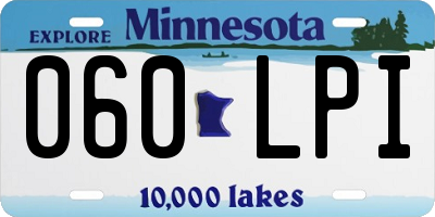 MN license plate 060LPI