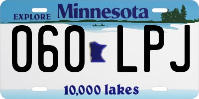 MN license plate 060LPJ