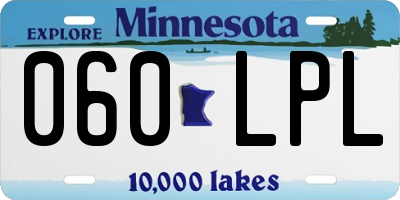 MN license plate 060LPL