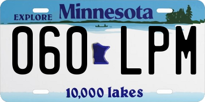 MN license plate 060LPM