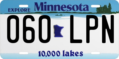 MN license plate 060LPN
