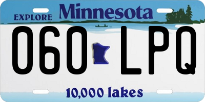 MN license plate 060LPQ