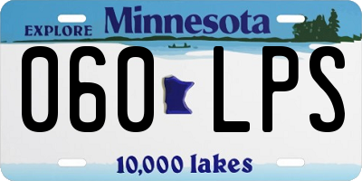 MN license plate 060LPS