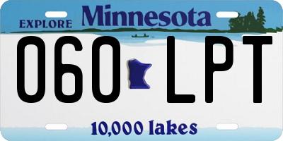 MN license plate 060LPT