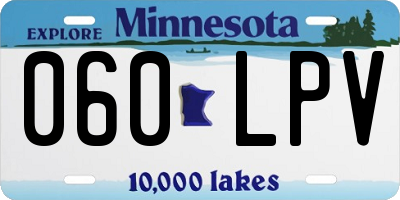 MN license plate 060LPV