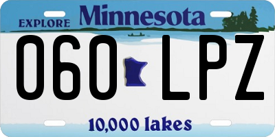 MN license plate 060LPZ