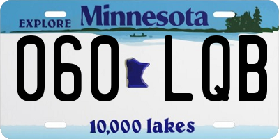 MN license plate 060LQB