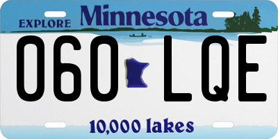MN license plate 060LQE