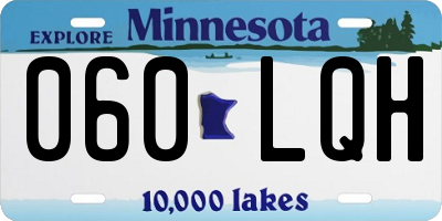 MN license plate 060LQH