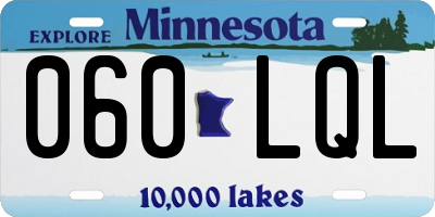 MN license plate 060LQL