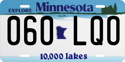 MN license plate 060LQO