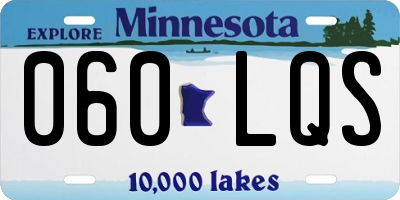 MN license plate 060LQS