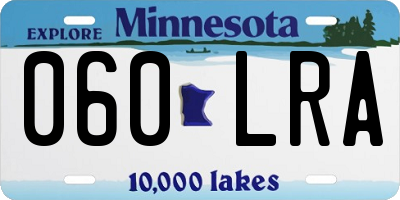 MN license plate 060LRA