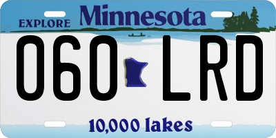 MN license plate 060LRD
