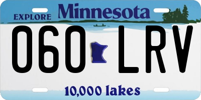 MN license plate 060LRV