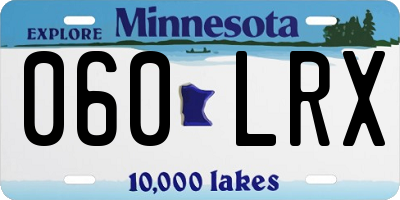 MN license plate 060LRX