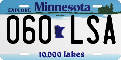 MN license plate 060LSA