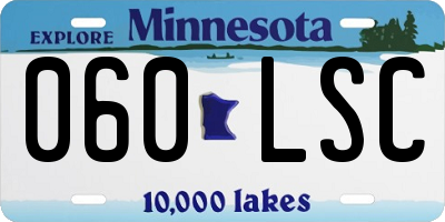 MN license plate 060LSC