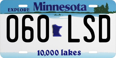 MN license plate 060LSD