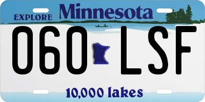 MN license plate 060LSF