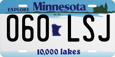 MN license plate 060LSJ