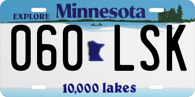 MN license plate 060LSK