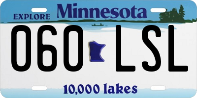 MN license plate 060LSL