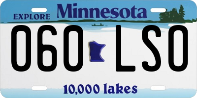MN license plate 060LSO