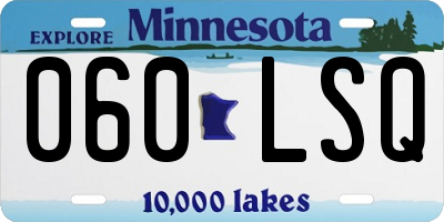 MN license plate 060LSQ