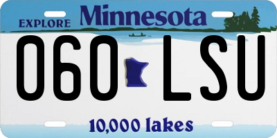 MN license plate 060LSU