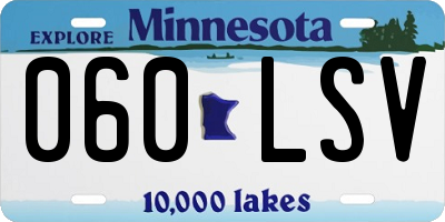 MN license plate 060LSV