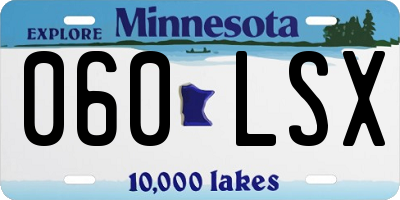 MN license plate 060LSX
