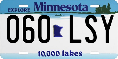 MN license plate 060LSY