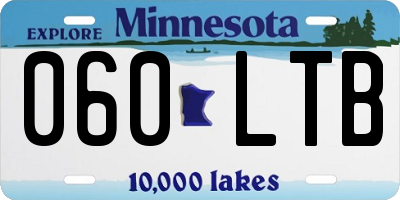 MN license plate 060LTB