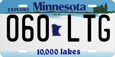 MN license plate 060LTG