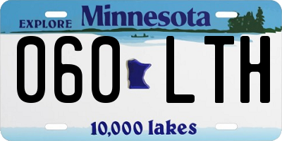 MN license plate 060LTH