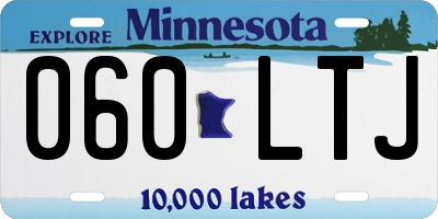 MN license plate 060LTJ