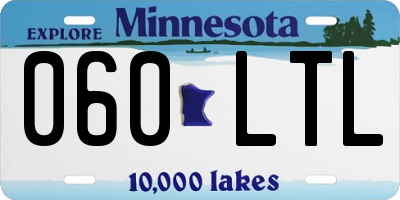 MN license plate 060LTL