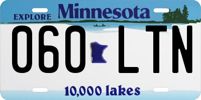 MN license plate 060LTN