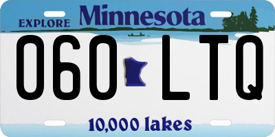 MN license plate 060LTQ