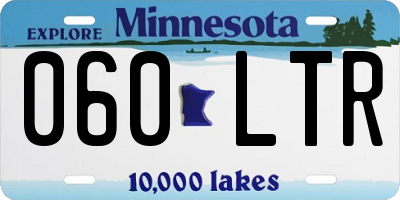 MN license plate 060LTR
