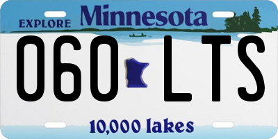 MN license plate 060LTS