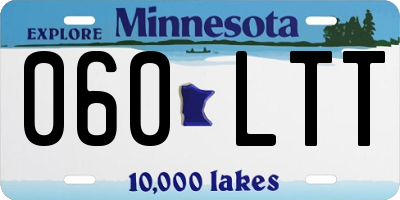MN license plate 060LTT