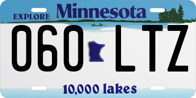 MN license plate 060LTZ