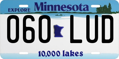 MN license plate 060LUD