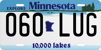 MN license plate 060LUG