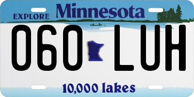 MN license plate 060LUH
