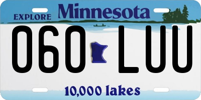 MN license plate 060LUU