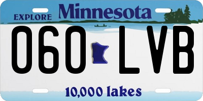 MN license plate 060LVB