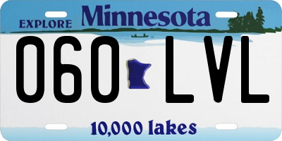 MN license plate 060LVL